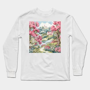 Chinoiserie and botanicals II Long Sleeve T-Shirt